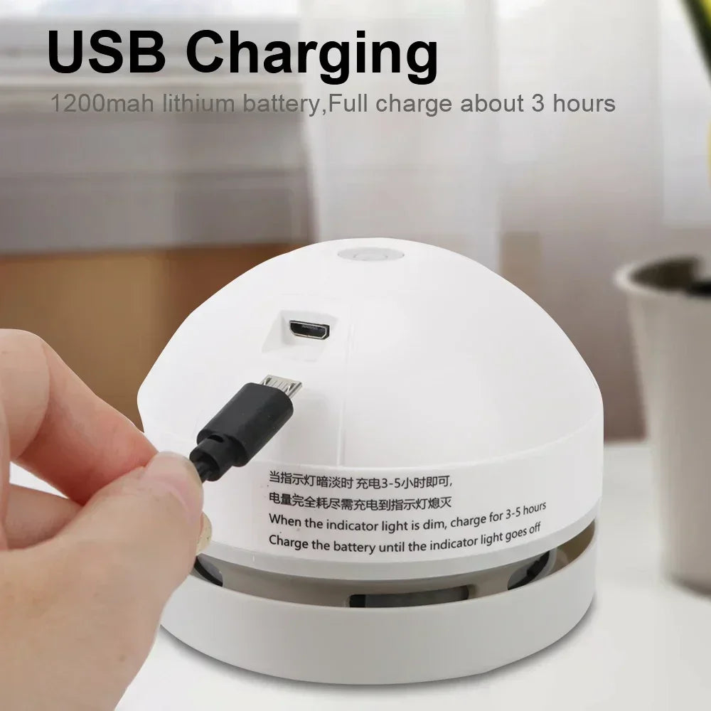 Desk Table Dust Vacuum Handheld Mini Vacuum Cleaner USB Table Sweeper Home Office Desktop Pencil Crumbs Cleaner Vacuum Cleaner