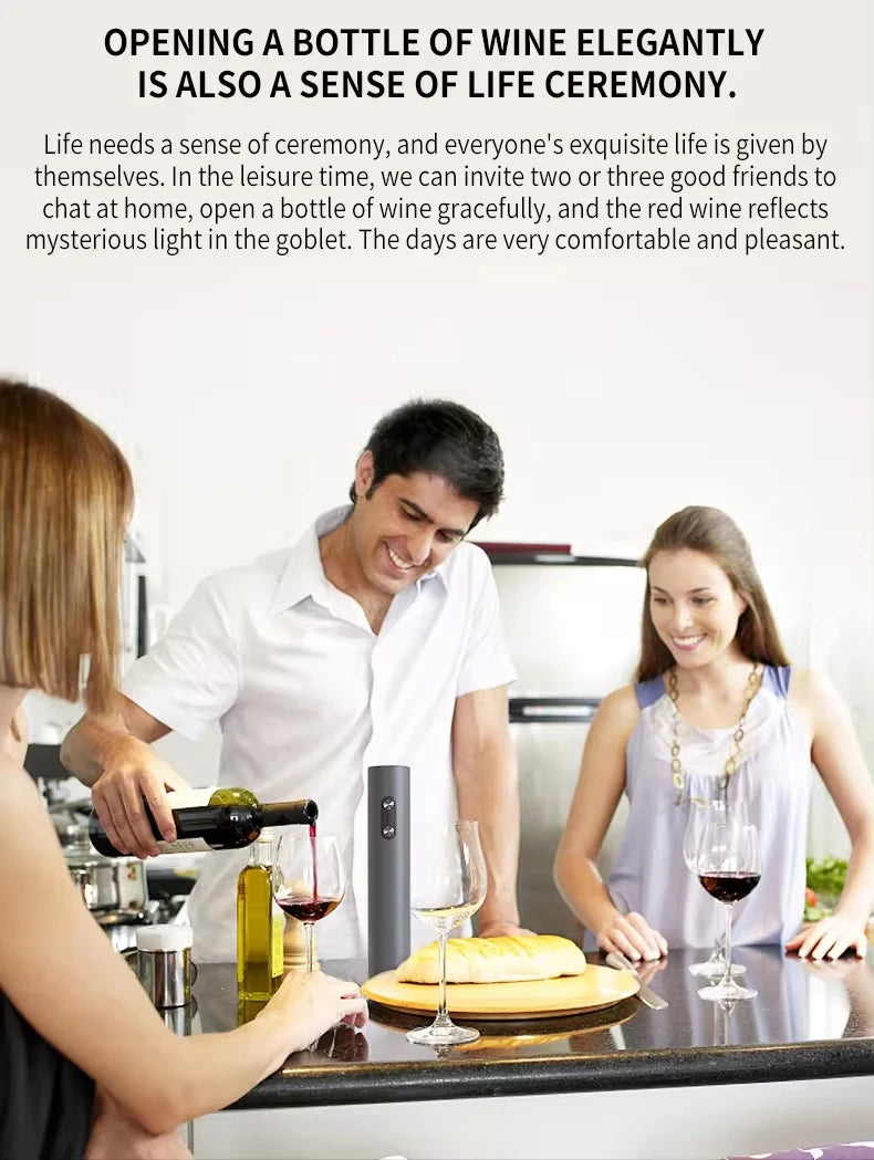Electric Wine Bottle Opener Automatic Red Wine Corkscrew Wine Opener Bar Wine Tools Kitchen Products