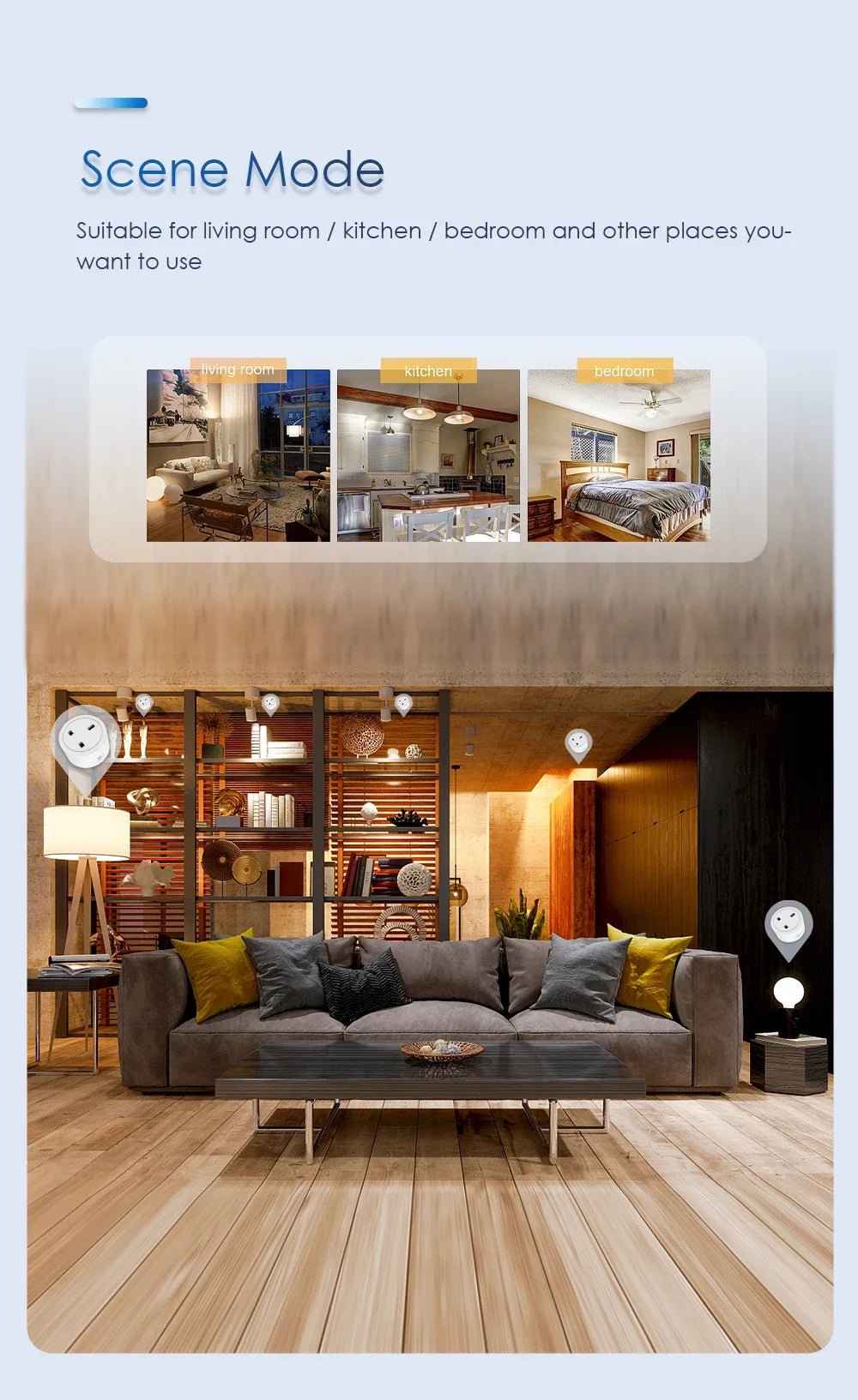 20A 16A UK Plug TUYA WIFI Smart Socket With Power Monitor Voice Control Timing Home Power Socket Works with Alexa Google Home