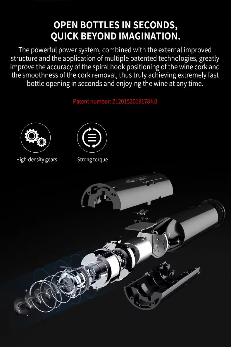 Electric Wine Bottle Opener Automatic Red Wine Corkscrew Wine Opener Bar Wine Tools Kitchen Products