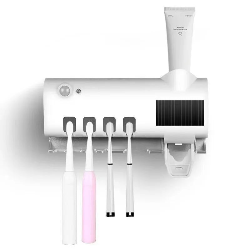 Toothbrush and Towel Disinfection Two in One Shelf Wall Mounted Intelligent Light Filled Ultraviolet Sterilization Sterilizer